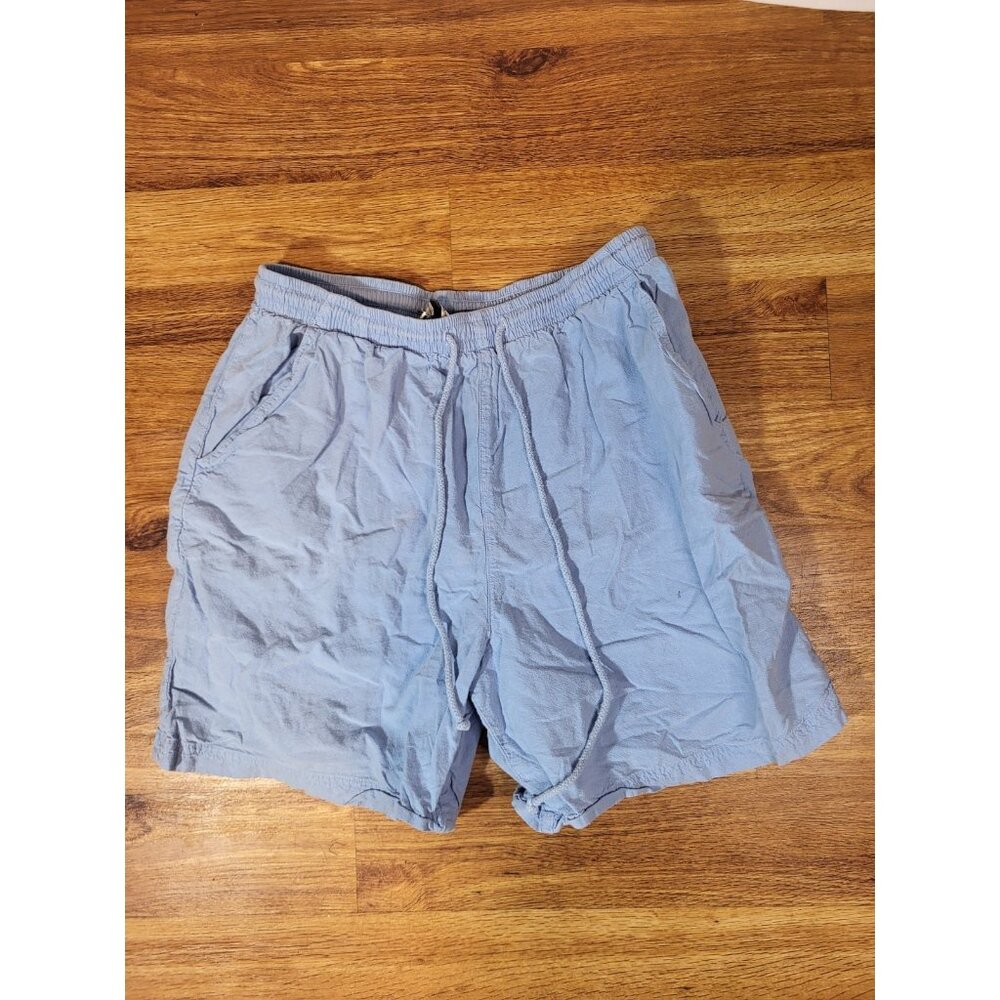 Lauren‎ Brooke Blue Cotton Pull On Shorts Size Large